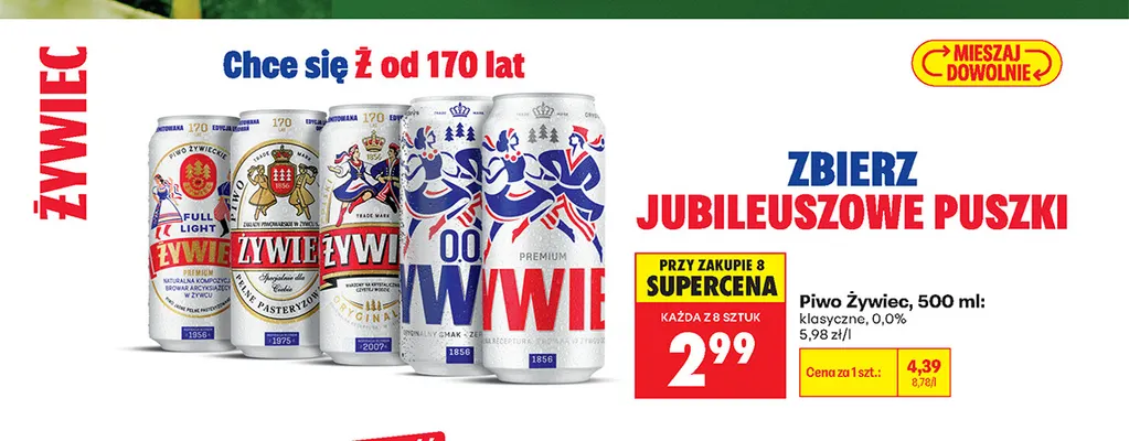 Piwo Żywiec klasyczne promocja w Biedronka
