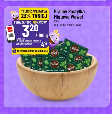 Praliny Pastylka Miętowa Wawel promocja w POLOmarket