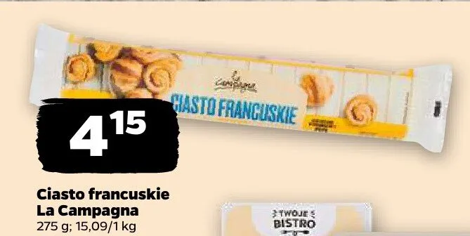 Ciasto francuskie promocja w Netto