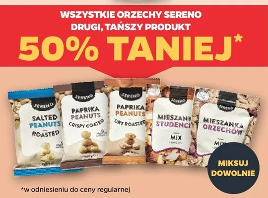 Orzeszki ziemne prażone Sereno promocja w Netto