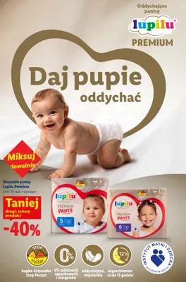 Pantsy Lupilu Premium promocja w Lidl