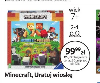Gra Ravensburger Minecraft Uratuj wioskę promocja w Dzień Dziecka