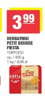 Herbatniki Petit Beurre Fiesta promocja w SPAR