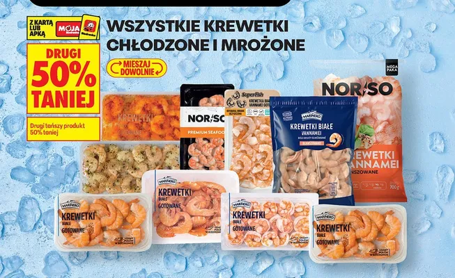 Krewetki chłodzone i mrożone promocja w Biedronka