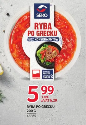 Ryba po grecku Seko promocja w Selgros