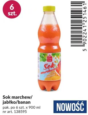 Sok marchew/jabłko/banan promocja w Makro