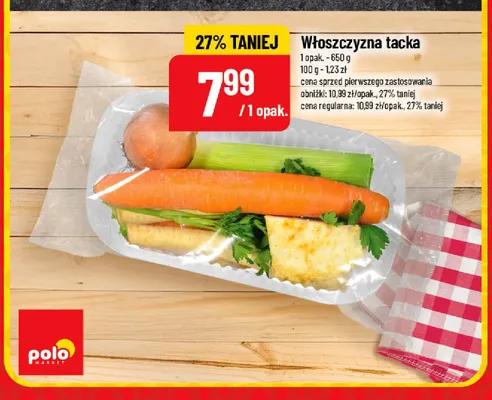 Włoszczyzna tacka promocja w POLOmarket