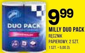 Ręcznik papierowy Milly Duo Pack promocja w Drogerie Natura