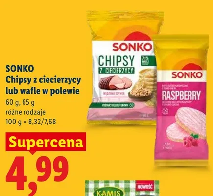 Wafle w polewie SONKO promocja w Lidl