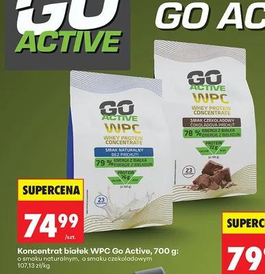 Koncentrat białek WPC o smaku czekoladowym promocja w Biedronka