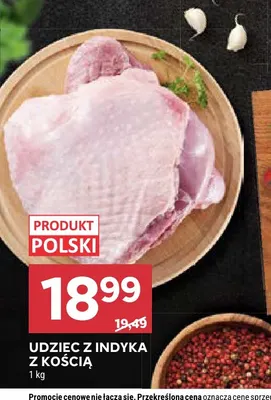 Udziec z indyka z kością promocja w Stokrotka