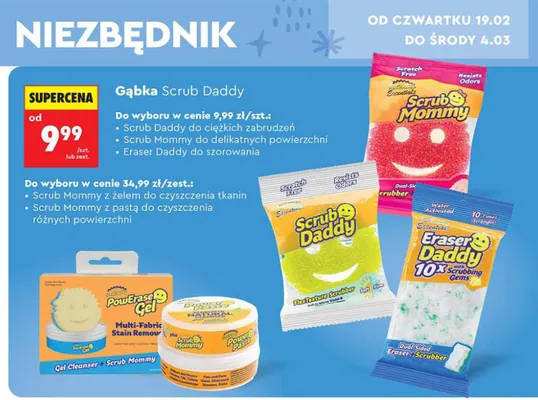 Gąbka Scrub Daddy do ciężkich zabrudzeń promocja w Biedronka