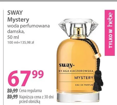 Perfumy SWAY Mystery promocja w Hebe