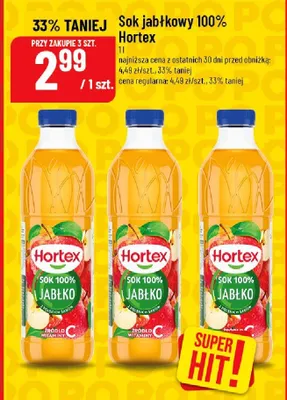 Sok jabłkowy 100% promocja w POLOmarket