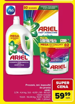 Proszek do prania Ariel Fast Dissolving promocja w Carrefour Market