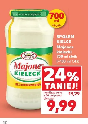 Majonez kielecki Społem Kielce promocja w Kaufland