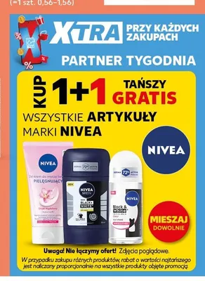 Antyperspirant roll-on Nivea Black & White Invisible promocja w Kaufland