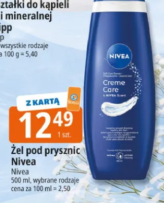 Żel pod prysznic Nivea Creme Care promocja w Leclerc