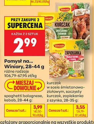 Pomysł na... Winiary soczysty kurczak promocja w Biedronka