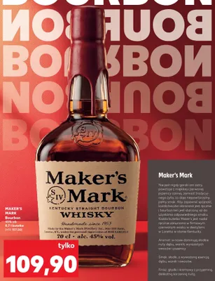 Bourbon Maker's Mark promocja w Kaufland