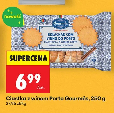 Ciastka z winem Porto Gourmês promocja w Biedronka