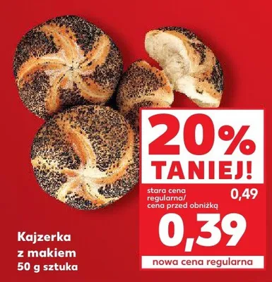 Kajzerka z makiem promocja w Kaufland