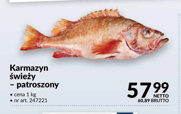 Karmazyn świeży patroszony promocja w Makro