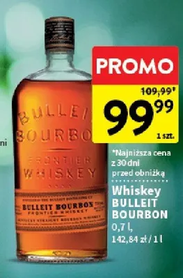 Whisky bulleit bourbon promocja w Intermarche
