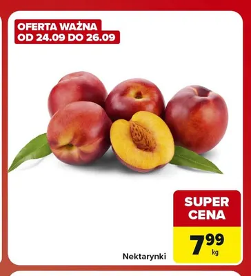 Nektarynki promocja w Carrefour Market