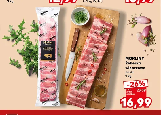 Żeberka wieprzowe paski Morliny promocja w Kaufland