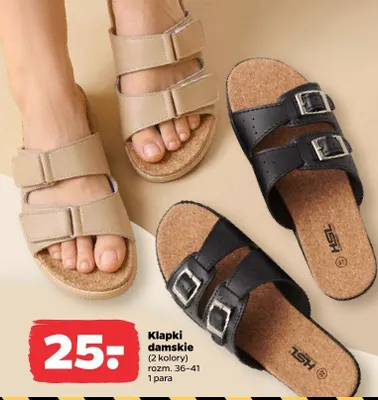 Klapki damskie promocja w Netto