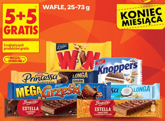 Wafel Mega Grześki promocja w Biedronka