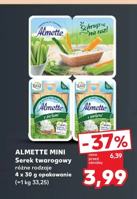 Serek twarogowy Almette Mini 4-pak promocja w Kaufland