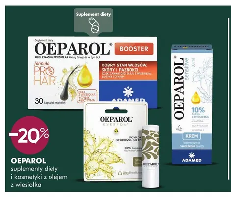 Suplementy diety i kosmetyki z olejem z wiesiołka Oeparol promocja w Super-Pharm