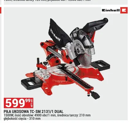 Piła ukosowa Einhell TC-SM 2131/1 Dual promocja w Merkury Market