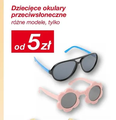 Dziecięce okulary przeciwsłoneczne promocja w KiK