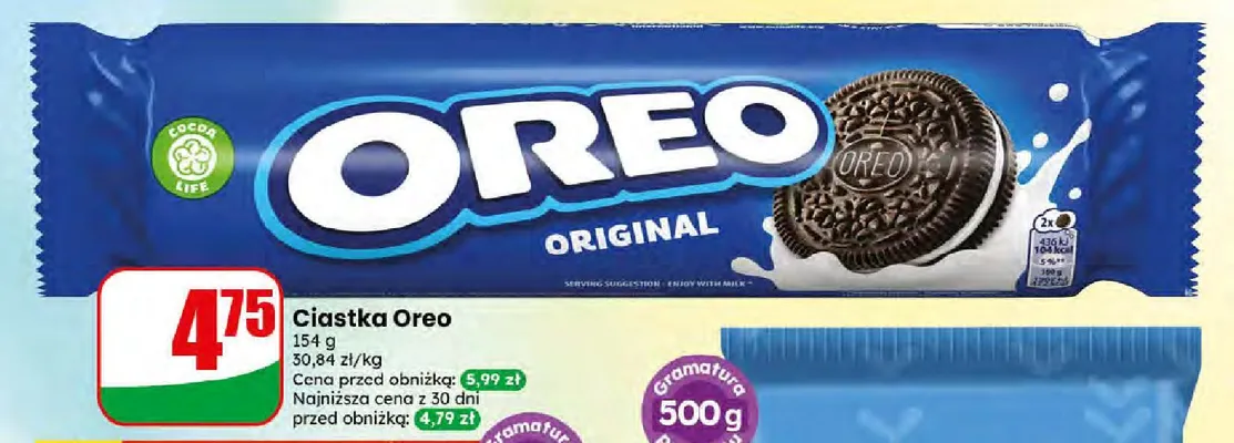 Ciastka Oreo Original promocja w Dino