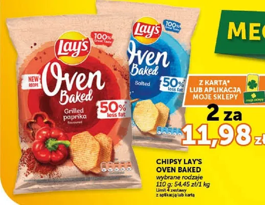 Chipsy Oven Baked wybrane rodzaje promocja w Groszek
