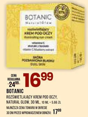 Rozświetlający krem do oczy Natural Glow promocja w Drogerie Natura