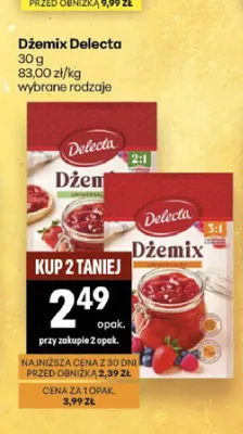 Dżemix Delecta promocja w Delikatesy Centrum