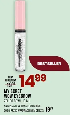 Żel do brwi MY Secret Wow Eyebrow promocja w Drogerie Natura