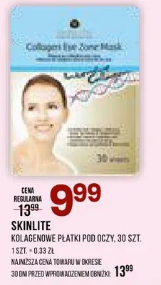 Płatki Skinlite kolagenowe pod oczy promocja w Drogerie Natura