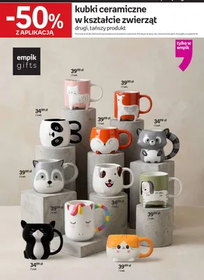 Kubek ceramiczny w kształcie zwierząt Empik Gifts promocja w Empik
