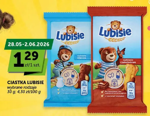 Ciastka Lubisie nadzienie mleczne promocja w Euro Sklep