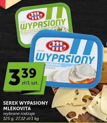 Serek Wypasiony Mlekovita ze szczypiorkiem cream cheese promocja w Groszek