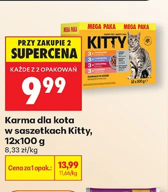 Karma dla kota w saszetkach Kitty promocja w Biedronka