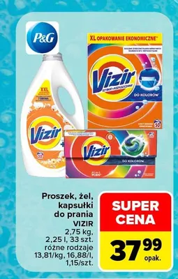 Proszek do prania Vizir promocja w Carrefour
