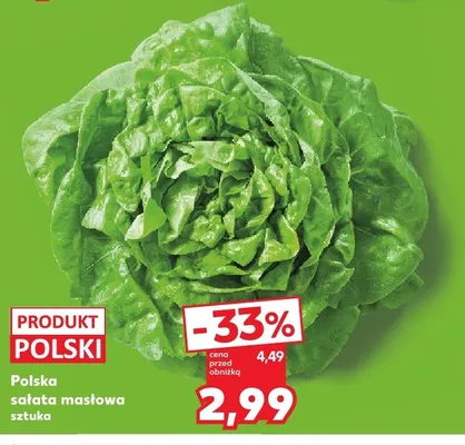 Polska sałata masłowa polska promocja w Kaufland