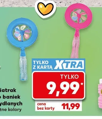 Wiatrak do baniek mydlanych promocja w Kaufland