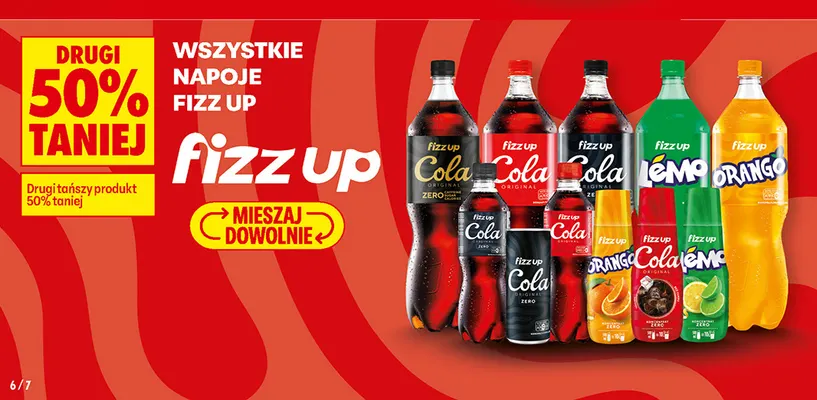 Napoje Fizz Up promocja w Biedronka